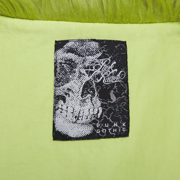 mode PUNK RAVE Veste ‘Cthulhu’ En Fausse Fourrure Verte 15