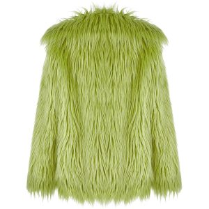 mode PUNK RAVE Veste ‘Cthulhu’ En Fausse Fourrure Verte 34