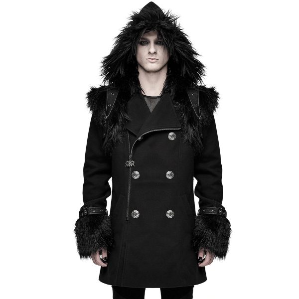 mode pas cher DEVIL FASHION Veste D’Hiver à Capuche ‘Soldier’ Noire 3