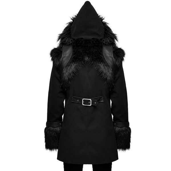 mode pas cher DEVIL FASHION Veste D’Hiver à Capuche ‘Soldier’ Noire 4