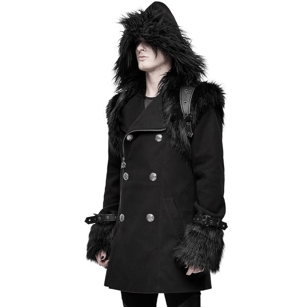 mode pas cher DEVIL FASHION Veste D’Hiver à Capuche ‘Soldier’ Noire 5