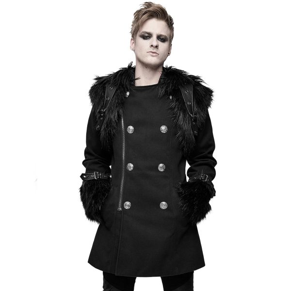 mode pas cher DEVIL FASHION Veste D’Hiver à Capuche ‘Soldier’ Noire 6