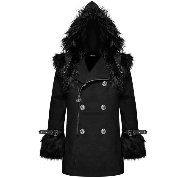 mode pas cher DEVIL FASHION Veste D’Hiver à Capuche ‘Soldier’ Noire 9