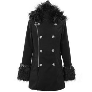 mode pas cher DEVIL FASHION Veste D’Hiver à Capuche ‘Soldier’ Noire 40