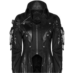 Livraison rapide PUNK RAVE Veste Femme ‘Poisonblack’ Noire 45
