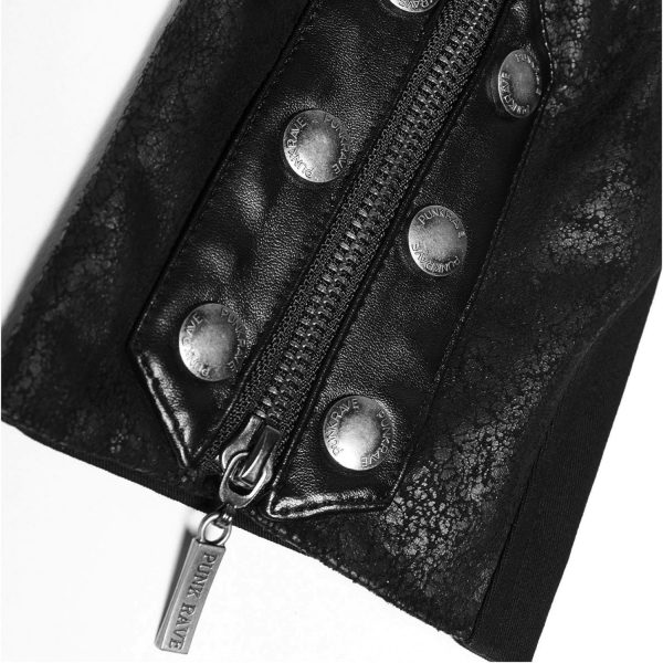 Livraison rapide PUNK RAVE Veste Femme ‘Poisonblack’ Noire 20