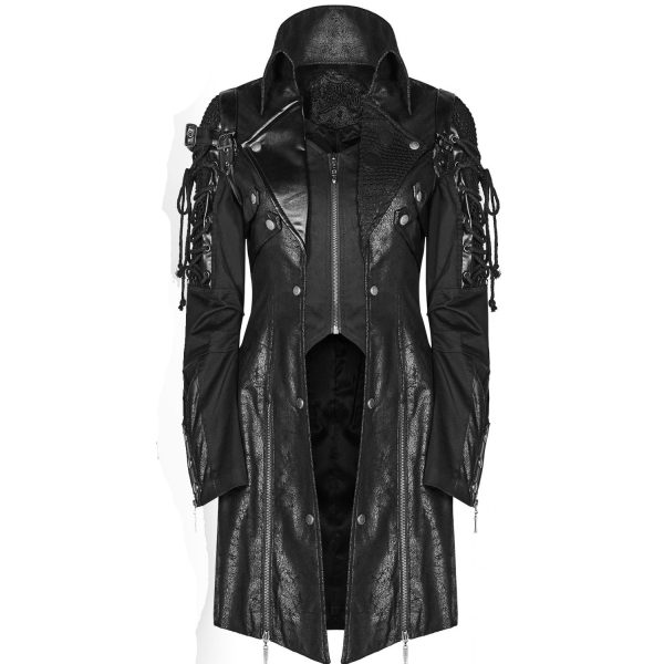 Livraison rapide PUNK RAVE Veste Femme ‘Poisonblack’ Noire 1