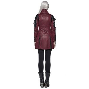 Acheter PUNK RAVE Veste Femme ‘Poisonblack’ Rouge 36