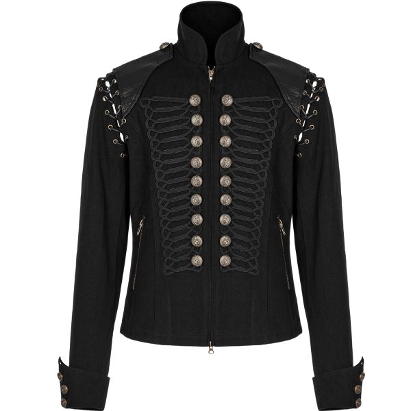 PUNK RAVE Veste-Gilet 2 En 1 ‘The Smog’ Noire boutique en ligne 12