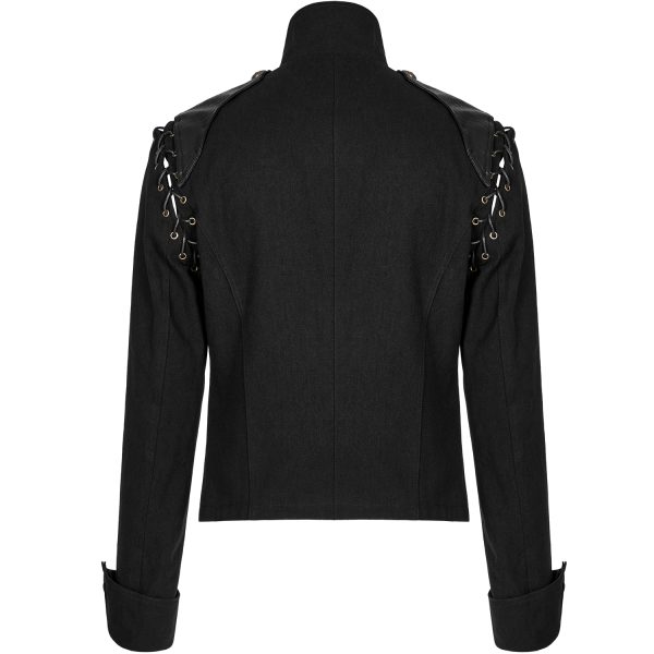 PUNK RAVE Veste-Gilet 2 En 1 ‘The Smog’ Noire boutique en ligne 13