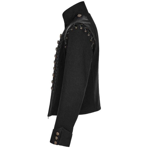 PUNK RAVE Veste-Gilet 2 En 1 ‘The Smog’ Noire boutique en ligne 14