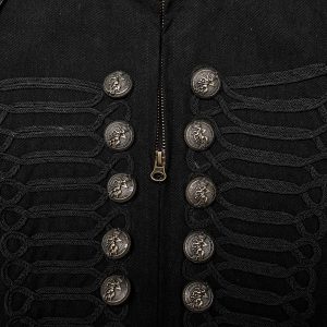 PUNK RAVE Veste-Gilet 2 En 1 ‘The Smog’ Noire boutique en ligne 48