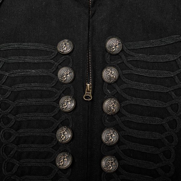 PUNK RAVE Veste-Gilet 2 En 1 ‘The Smog’ Noire boutique en ligne 15