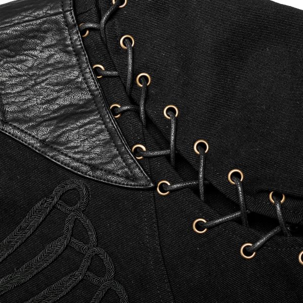 PUNK RAVE Veste-Gilet 2 En 1 ‘The Smog’ Noire boutique en ligne 16