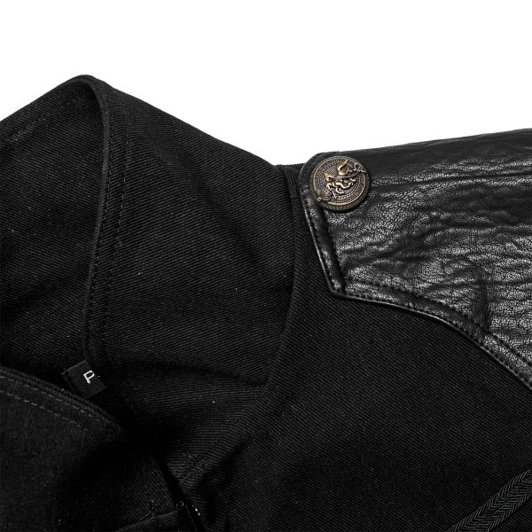 PUNK RAVE Veste-Gilet 2 En 1 ‘The Smog’ Noire boutique en ligne 17