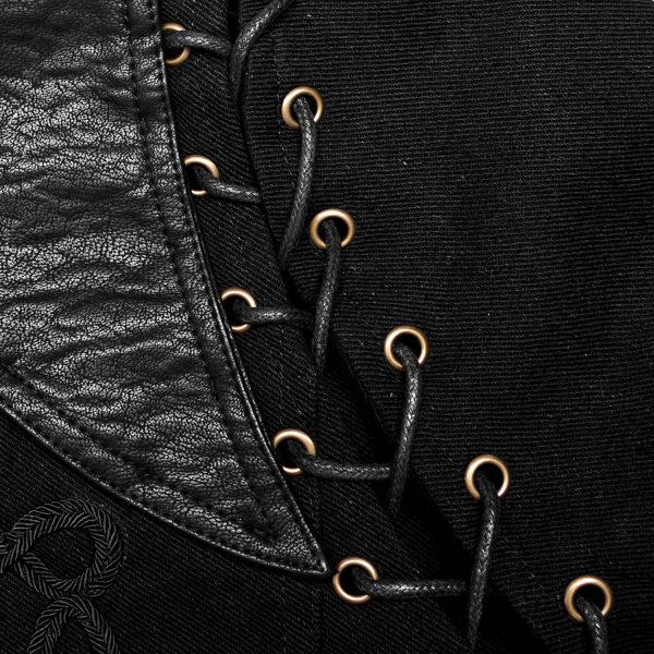 PUNK RAVE Veste-Gilet 2 En 1 ‘The Smog’ Noire boutique en ligne 18