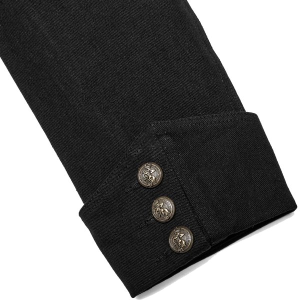 PUNK RAVE Veste-Gilet 2 En 1 ‘The Smog’ Noire boutique en ligne 20