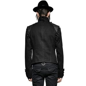 PUNK RAVE Veste-Gilet 2 En 1 ‘The Smog’ Noire boutique en ligne 26