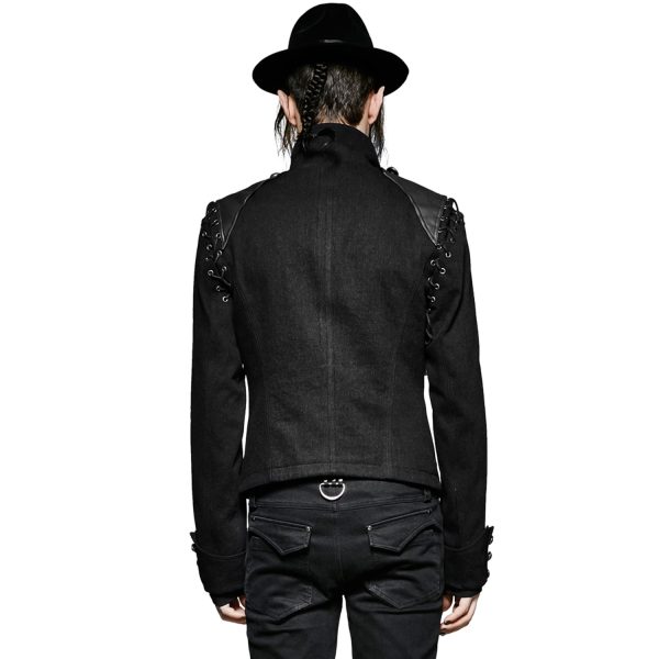 PUNK RAVE Veste-Gilet 2 En 1 ‘The Smog’ Noire boutique en ligne 4