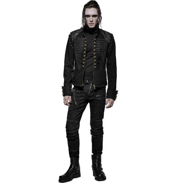 PUNK RAVE Veste-Gilet 2 En 1 ‘The Smog’ Noire boutique en ligne 8