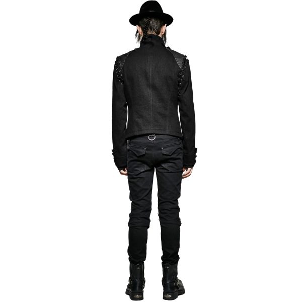 PUNK RAVE Veste-Gilet 2 En 1 ‘The Smog’ Noire boutique en ligne 10