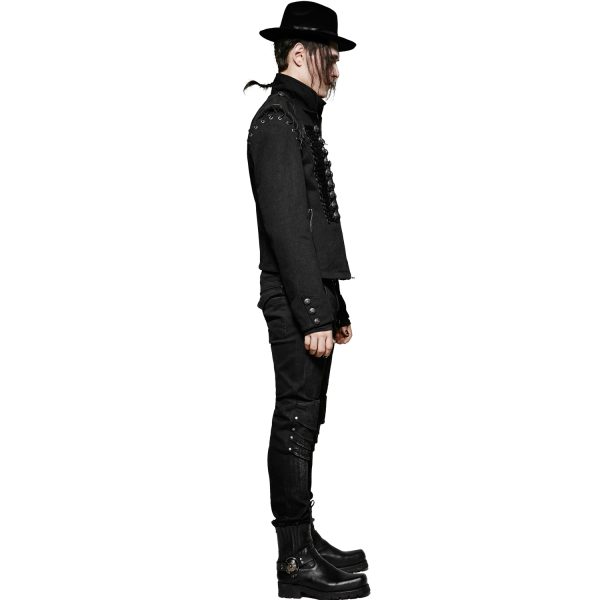 PUNK RAVE Veste-Gilet 2 En 1 ‘The Smog’ Noire boutique en ligne 11