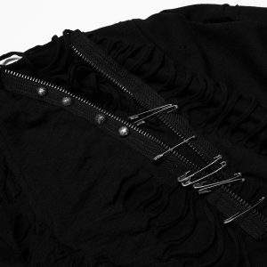 PUNK RAVE Veste ‘Gothic Decadent’ Noire magasin pas cher 45