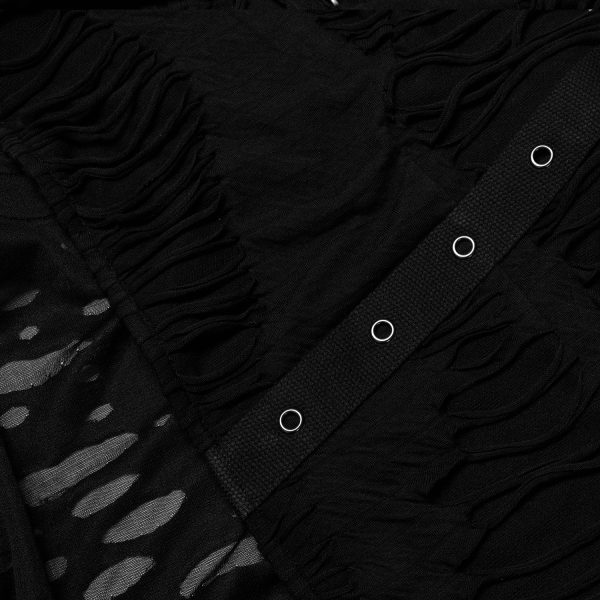 PUNK RAVE Veste ‘Gothic Decadent’ Noire magasin pas cher 16
