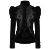 site en ligne PUNK RAVE Veste Gothique ‘Dark Doll’ En Velours Noire 38