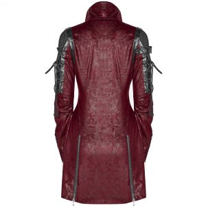 Retour gratuit en magasin. PUNK RAVE Veste Homme ‘Poisonblack’ Rouge Et Noire 50