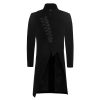 styles dernier cri PUNK RAVE Veste Longue Asymétrique ‘Satyr’ Noire 61