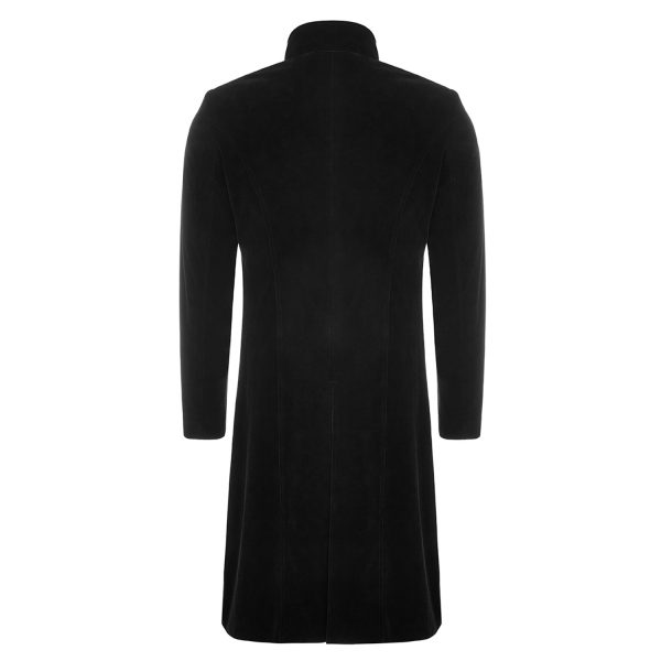 styles dernier cri PUNK RAVE Veste Longue Asymétrique ‘Satyr’ Noire 7
