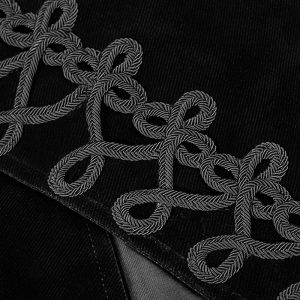 styles dernier cri PUNK RAVE Veste Longue Asymétrique ‘Satyr’ Noire 31