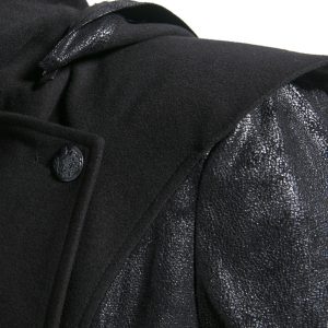 magasin en ligne france PUNK RAVE Veste Longue Noire ‘Black Dragon’ Avec Capuche… 46