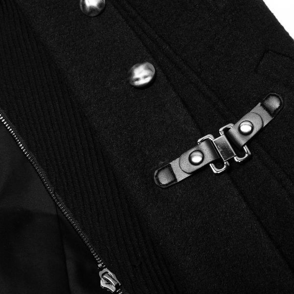PUNK RAVE Veste ‘Lothaire’ Noire outlet 15