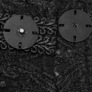 PUNK RAVE Veste Mi-Longue ‘Illuminati’ En Dentelle Noire vente pas cher 32