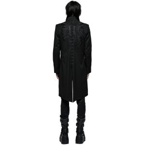 REMISE PUNK RAVE Veste Mi-Longue ‘Ribcage’ Noire 21