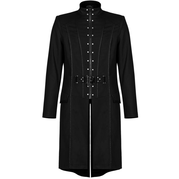 REMISE PUNK RAVE Veste Mi-Longue ‘Ribcage’ Noire 8
