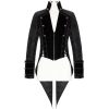 vente en ligne DEVIL FASHION Veste Queue De Pie ‘Desmond’ Noire Et Bordeaux 35