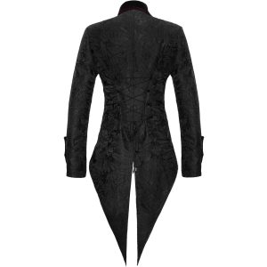 vente en ligne DEVIL FASHION Veste Queue De Pie ‘Desmond’ Noire Et Bordeaux 43