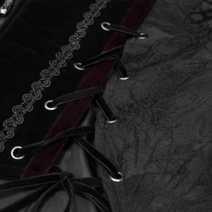 vente en ligne DEVIL FASHION Veste Queue De Pie ‘Desmond’ Noire Et Bordeaux 49
