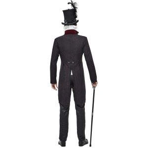 ultratendance DEVIL FASHION Veste Victorienne ‘Atkins’ Noire Et Bordeaux 36