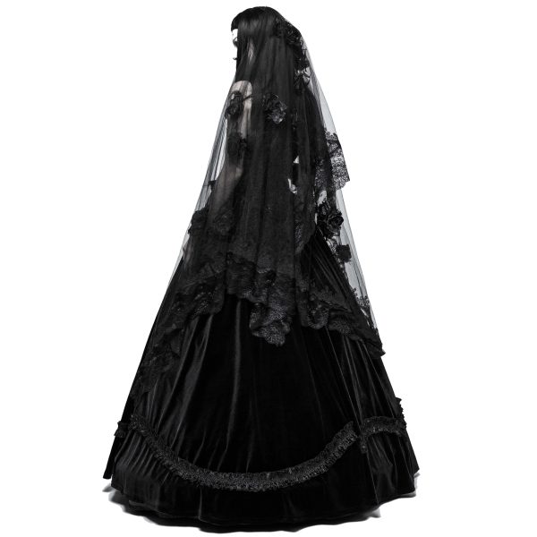 en ligne officielle PUNK RAVE Voile ‘Gardenia’ Noir 3