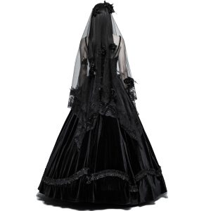 en ligne officielle PUNK RAVE Voile ‘Gardenia’ Noir 23