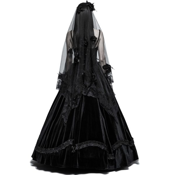 en ligne officielle PUNK RAVE Voile ‘Gardenia’ Noir 6