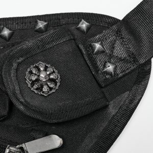 soldes en ligne PUNK RAVE Waistbag ‘Doomsday’ Noir 39