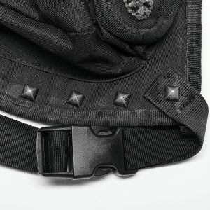 soldes en ligne PUNK RAVE Waistbag ‘Doomsday’ Noir 43