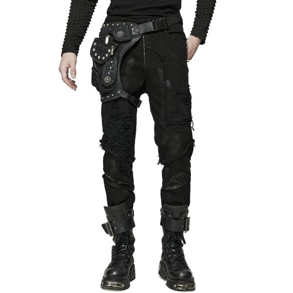 soldes en ligne PUNK RAVE Waistbag ‘Doomsday’ Noir 4
