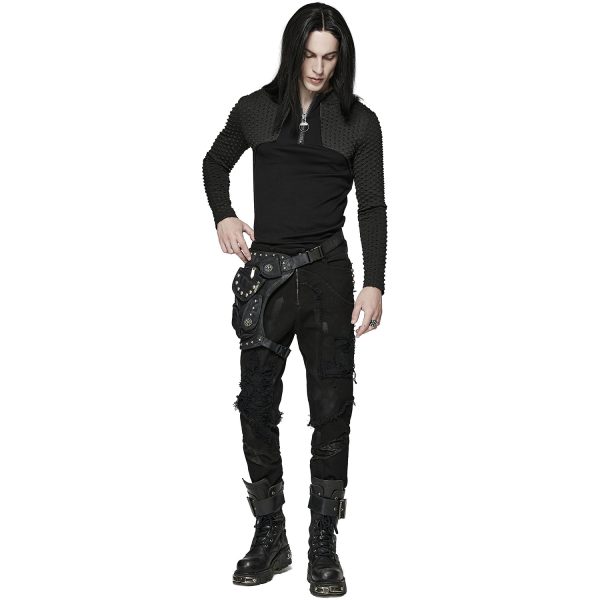 soldes en ligne PUNK RAVE Waistbag ‘Doomsday’ Noir 9