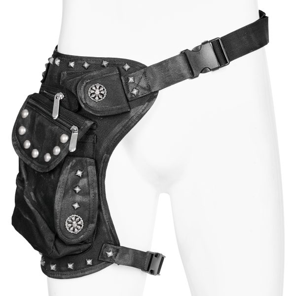 soldes en ligne PUNK RAVE Waistbag ‘Doomsday’ Noir 10